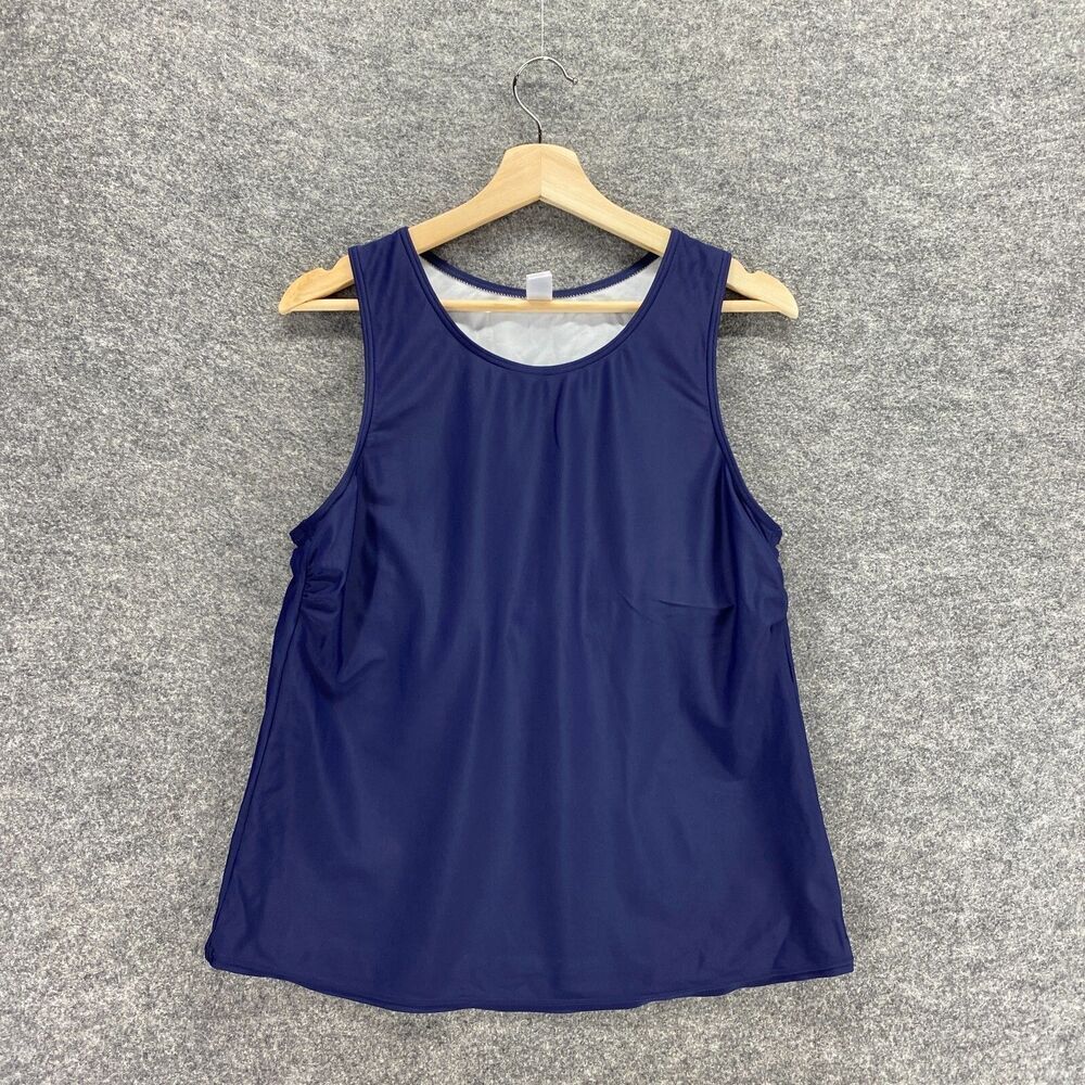 Lascana Top Women Blue Sleeveless Plus 18/20